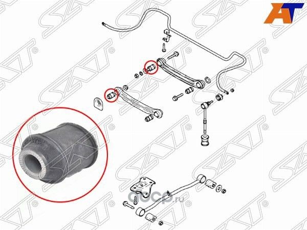 Сайлентблок заднего поперечного рычага ТАГАЗ HYU (SAT). Артикул ST5277325000
