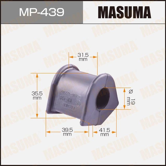 Втулки стабилизатора Masuma передние для Toyota Corolla E100 1995-1997. Артикул MP-439