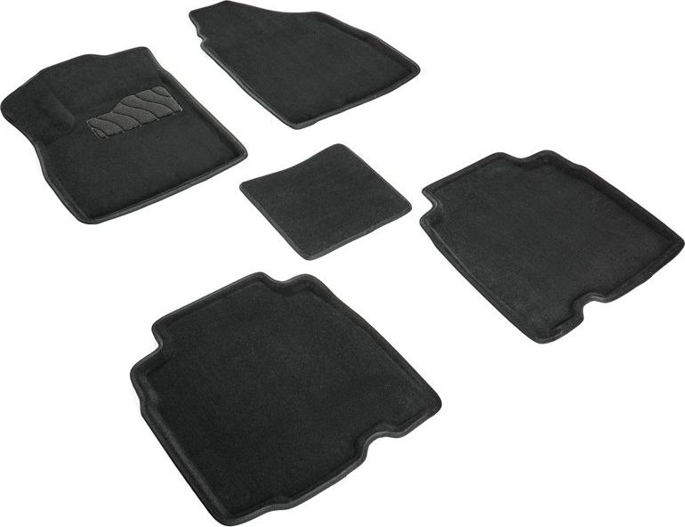 Коврики Seintex 3D ворсовые для салона Jetour X90 Plus 2022-2026 Черные. Артикул 99190