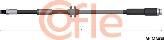 Тормозной шланг Cofle задний для Mazda 5 II (CW) 2010-2015. Артикул 92.BH.MA038