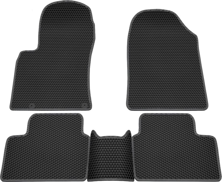 Коврики Rezkon EVA Соты для салона Kia Ceed III 2018-2026 Серый кант. Артикул 9121005302