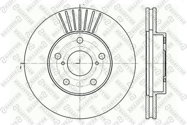 Тормозной диск Stellox. Артикул 6020-4578V-SX