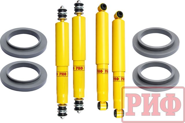 Лифт-комплект РИФ лайт для Nissan Patrol Y60 1987-1997, лифт 15 мм. Артикул RIF-Y61-A-lite