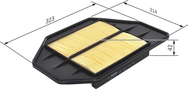 Воздушный фильтр Bosch для Honda Civic VII 2002-2005. Артикул 1 987 429 178