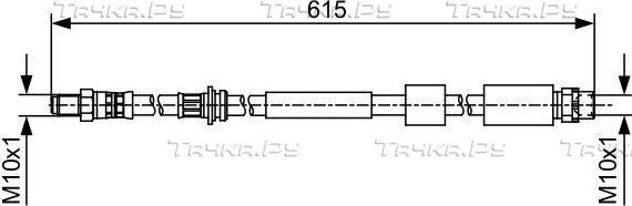 Тормозной шланг Bosch передний для BMW 1 III (F40) 2011-2026. Артикул 1 987 481 615