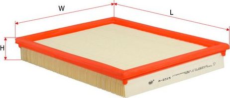 Воздушный фильтр Sakura. Артикул A-2315
