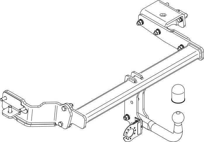 Фаркоп Steinhof для Kia Sorento IV (вкл. гибрид) 4wd 2020-2026. Артикул K-091