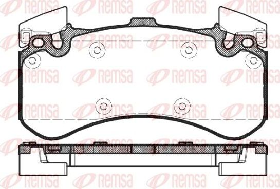 Тормозные колодки Remsa. Артикул 1463.00