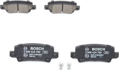 Тормозные колодки Bosch. Артикул 0 986 424 790