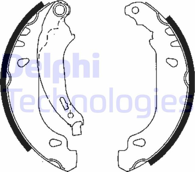 Тормозные колодки Delphi. Артикул LS1848