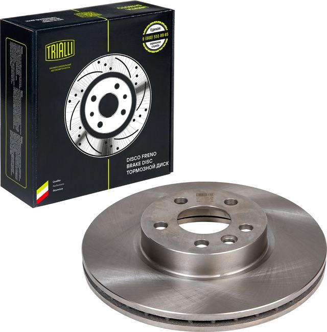 Тормозной диск Trialli передний для Ford Galaxy I 2000-2006. Артикул DF 185106