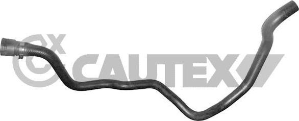Патрубок радиатора (системы охлаждения) Cautex (EPDM (Этилен-пропиленовый каучук)). Артикул 752717