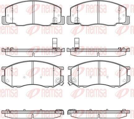 Тормозные колодки Remsa. Артикул 0636.04