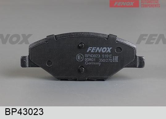 Тормозные колодки Fenox. Артикул BP43023