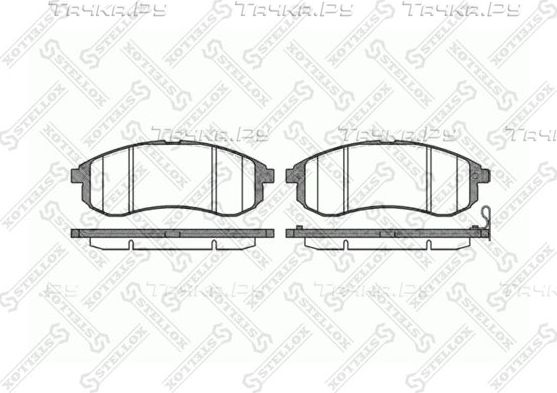 Тормозные колодки Stellox. Артикул 1140 001-SX