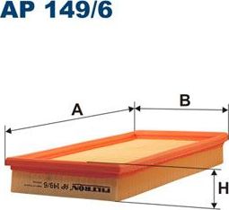 Воздушный фильтр Filtron. Артикул AP 149/6