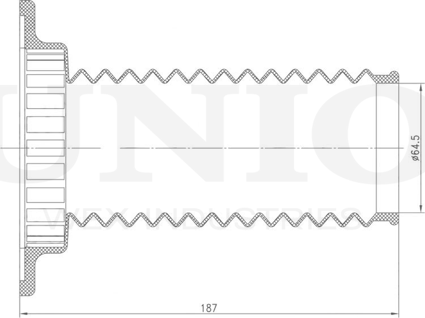 Пыльник амортизатора (Unio). Артикул DUC-10022