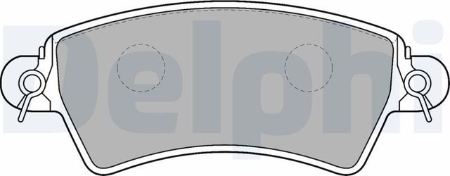 Тормозные колодки Delphi (органический). Артикул LP1517