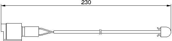 Датчик износа тормозных колодок  Bosch передний/задний для BMW 8 I (E31) 1990-1991. Артикул 1 987 474 910