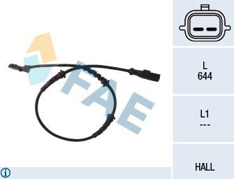 Датчик ABS FAE передний для Dacia Sandero I 2008-2012. Артикул 78055