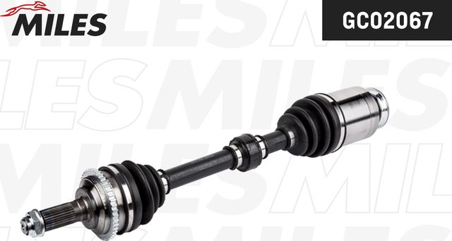 Полуось (привод в сборе, приводной вал) Miles передняя правая для Mazda 6 I (GG) 2002-2007. Артикул GC02067