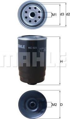 Топливный фильтр Mahle. Артикул KC 623