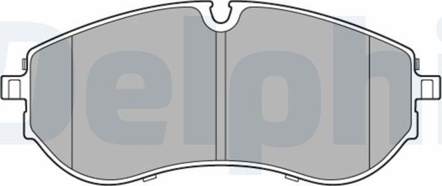 Тормозные колодки Delphi (Low-Metallic). Артикул LP3610