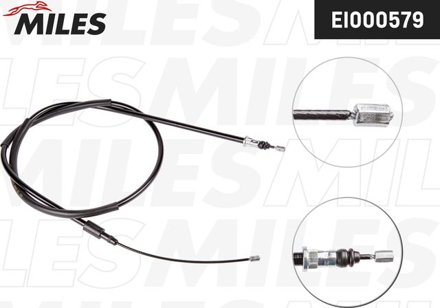 Трос ручника (тросик ручного тормоза) Miles задний правый для Peugeot 306 1993-2002. Артикул EI000579