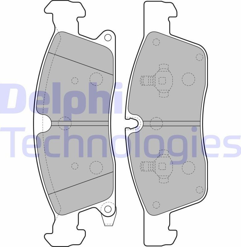 Тормозные колодки Delphi (Low-Metallic). Артикул LP2275