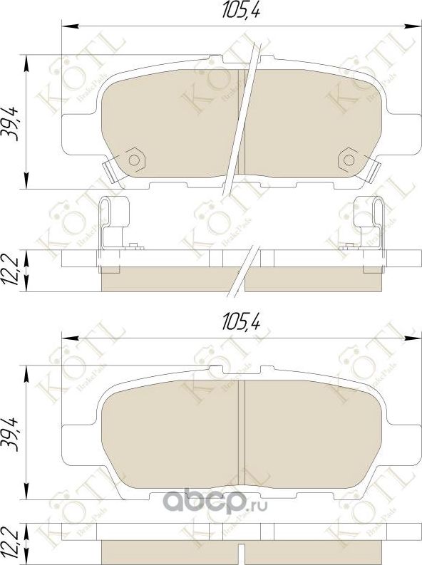 Колодки тормозные NISSAN X-TRAIL/QASHQAI/TIIDA/INFINITI FX/R (Kotl) Kotl. Артикул 3508KT