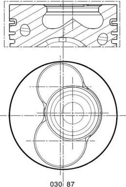 Поршень Mahle для Audi A6 II (C5) 2001-2005. Артикул 030 87 00