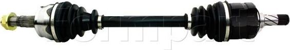 Полуось (привод в сборе, приводной вал) Formpart. Артикул 20380001/S
