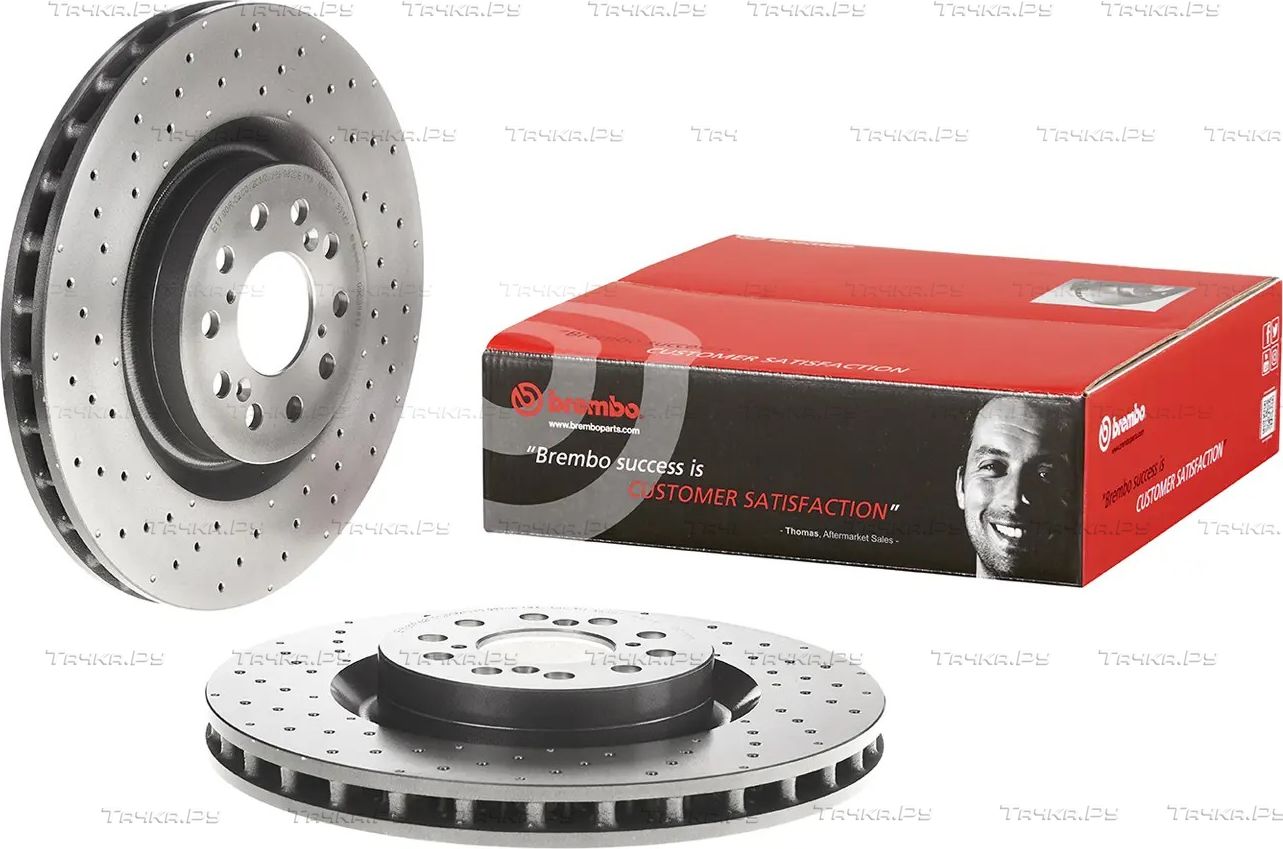 Тормозной диск Brembo UV Coated передний для Honda Civic IX 2015-2016. Артикул 09.C338.11