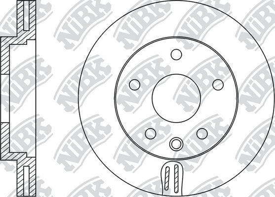 Тормозной диск NiBK. Артикул RN1316