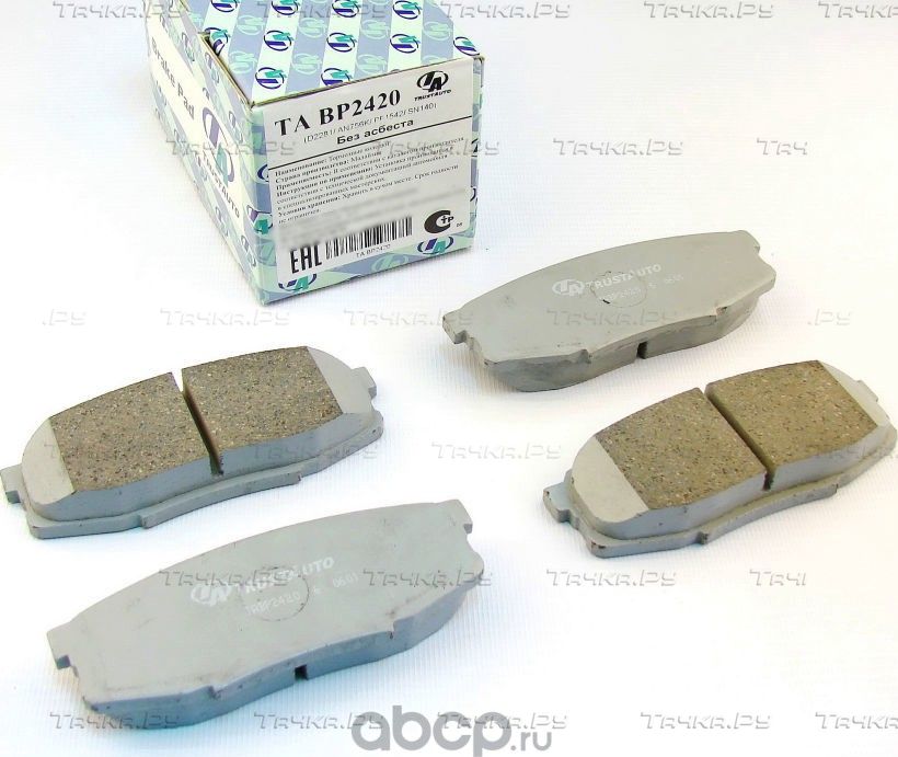 Дисковые тормозные колодки (Trustauto). Артикул TABP2420