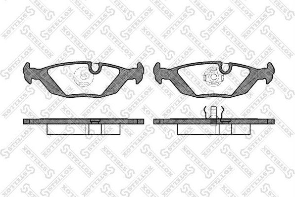 Тормозные колодки Stellox. Артикул 166 000-SX