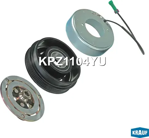 Шкив компрессора кондиционера в сборе (Krauf). Артикул KPZ1104YU