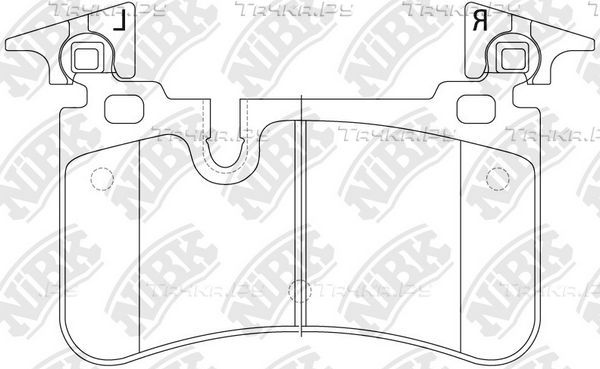 Тормозные колодки NiBK. Артикул PN0557