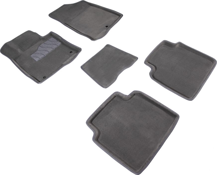 Коврики Seintex 3D ворсовые для салона Kia Optima IV 2015-2026 СЕРЫЕ. Артикул 90912