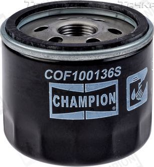 Масляный фильтр Champion для Renault Clio II 1998-2013. Артикул COF100136S