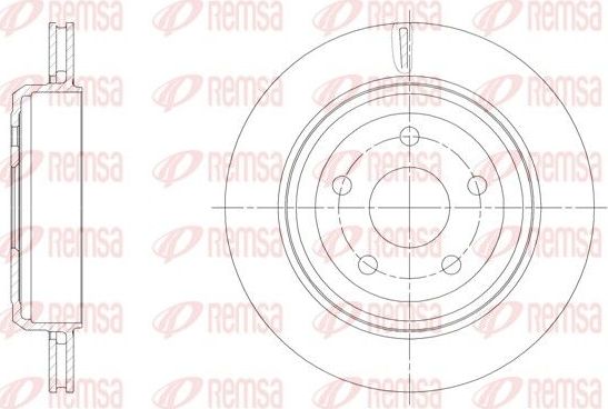 Тормозной диск Remsa. Артикул 61513.10