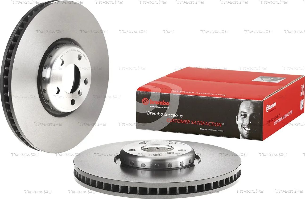 Тормозной диск Brembo PRIME LINE - Composite передний левый для BMW X5 III (F15) 2013-2018. Артикул 09.C412.13