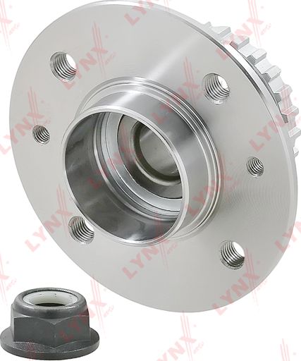 Ступица колеса с интегрированным подшипником (в сборе) LYNXauto задняя для Renault Kangoo I 1997-2010. Артикул WH-1248
