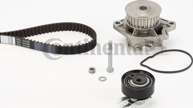 Помпа (водяной насос) с комплектом ремня ГРМ ContiTech. Артикул CT846WP1