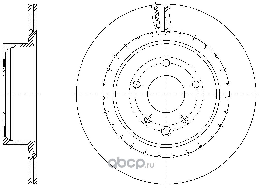 Диск тормозной (G-Brake). Артикул GR20799