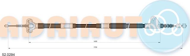 Трос ручника (тросик ручного тормоза) Adriauto. Артикул 52.0294