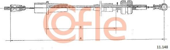 Трос газа Cofle для Opel Vectra A 1988-1995. Артикул 92.11.148