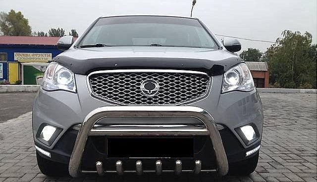 Дефлектор SIM для капота SssangYong Actyon II до рестайлинга 2010-2013. Артикул SSSACT1012