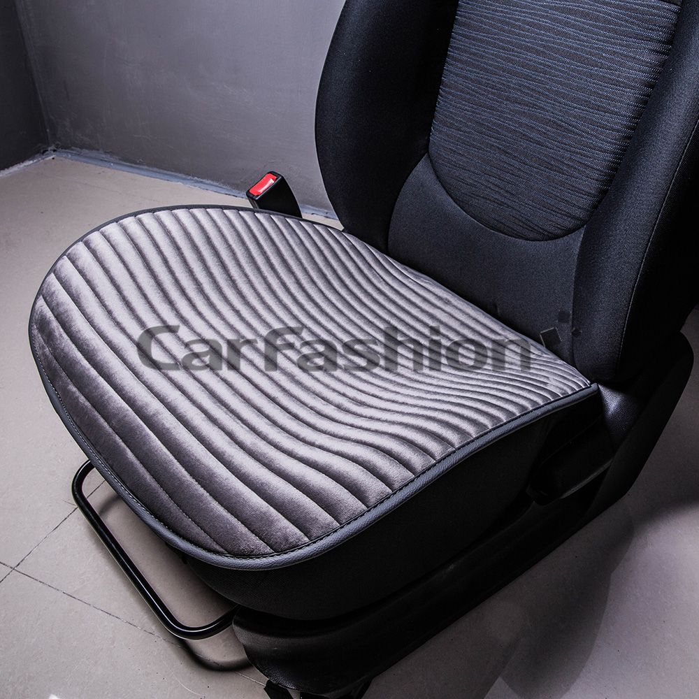 Накидки универсальные CarFashion Monaco Mini на передние сидения авто, цвет Т. серый/Черный. Артикул 23032