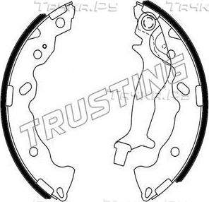 Тормозные колодки Trusting задние для Hyundai i10 I 2008-2013. Артикул 253.707